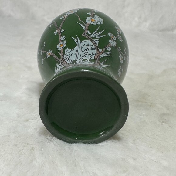 Franklin Mint Plum Blossom Mini Imperial Collection Dynasty Vase 1980 Japan - Picture 5 of 7